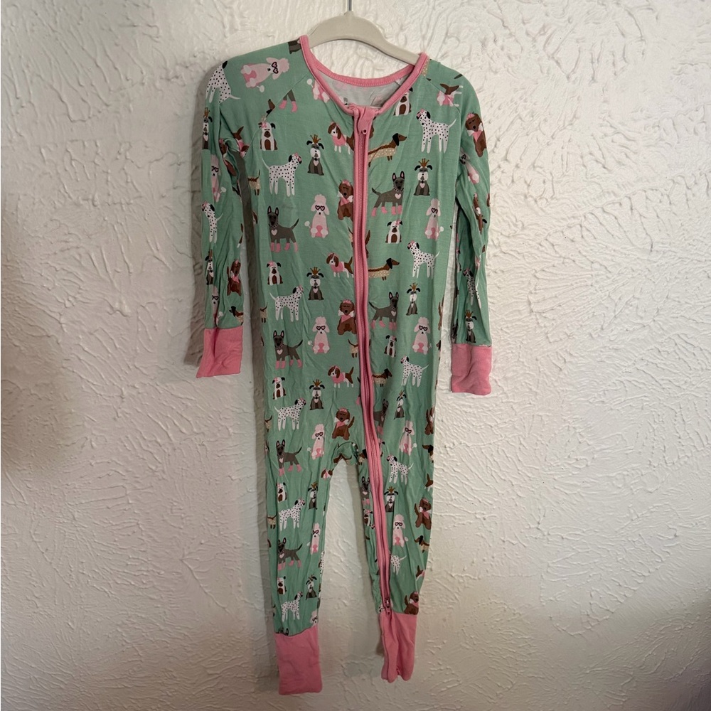 Little Sleepies 18-24 Months Aqua Pups Zippy